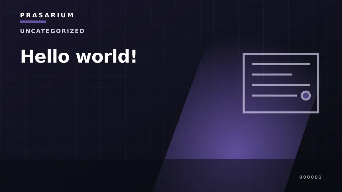 Hello world!