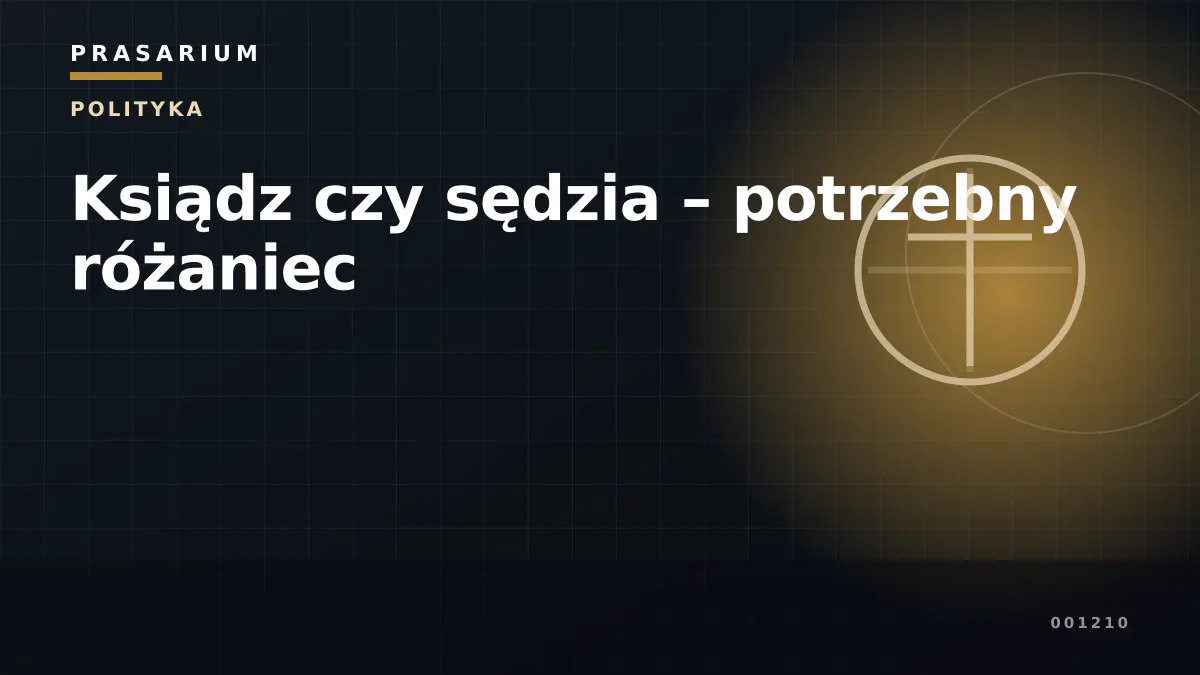 Ksiądz czy sędzia – potrzebny różaniec