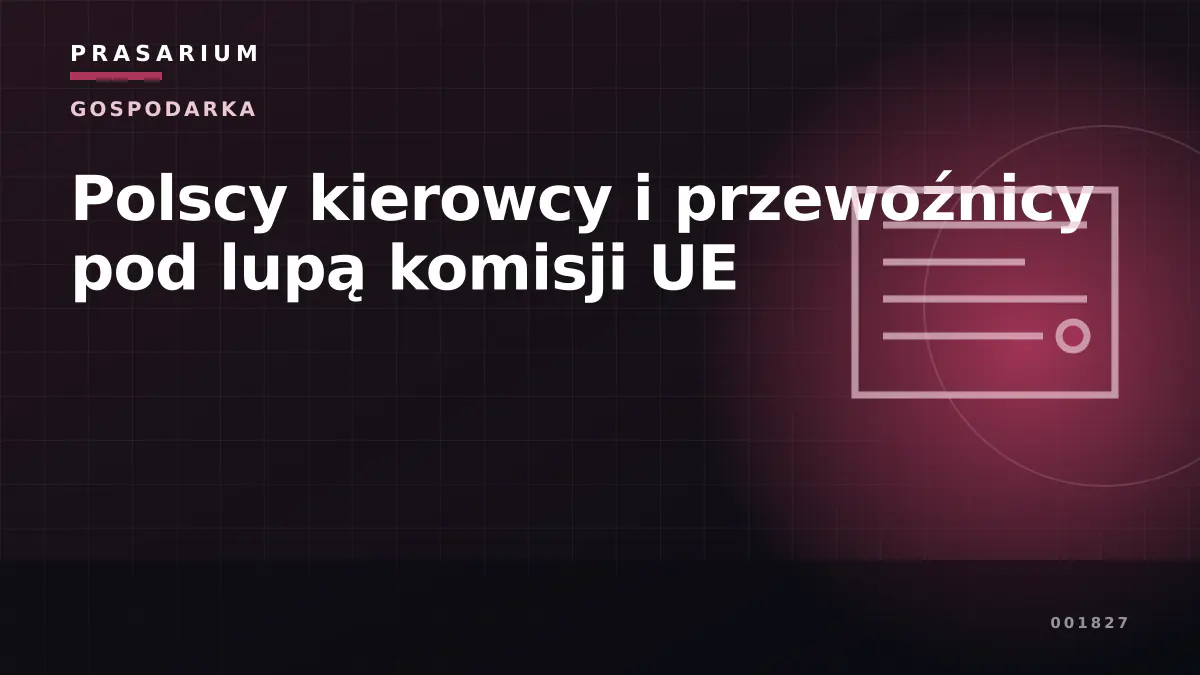 Polscy kierowcy i przewoźnicy pod lupą komisji UE