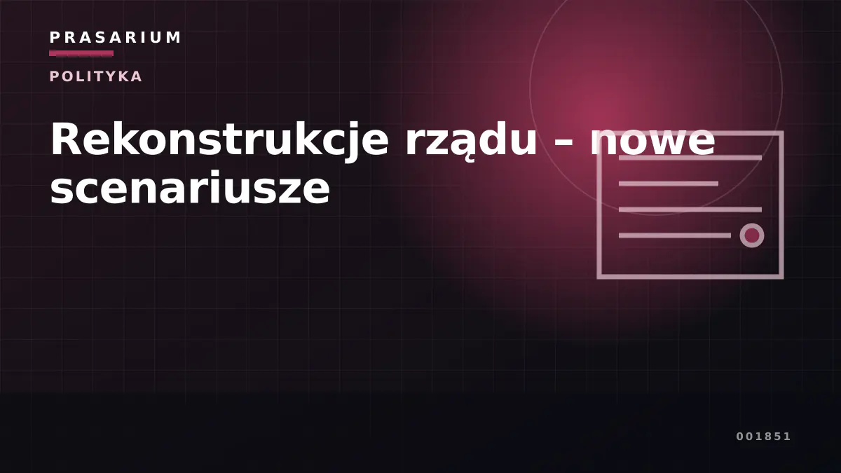 Rekonstrukcje rządu – nowe scenariusze