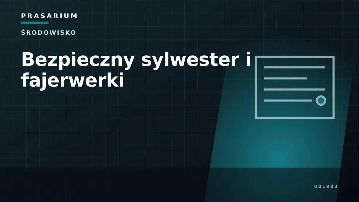 Bezpieczny sylwester i fajerwerki