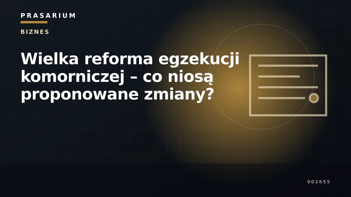 Wielka reforma egzekucji komorniczej – co niosą proponowane zmiany?