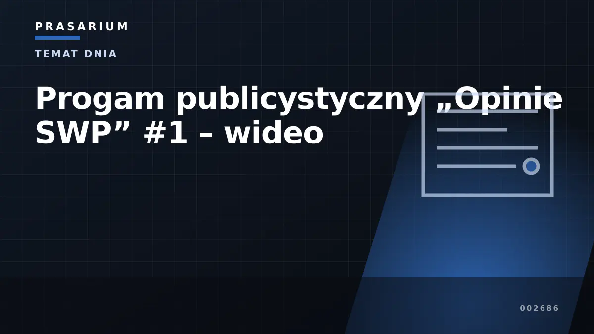 Progam publicystyczny „Opinie SWP” #1 – wideo