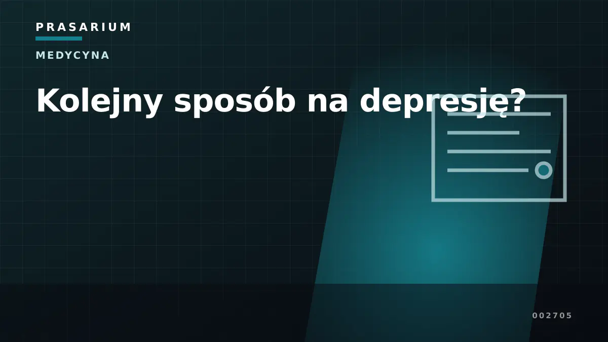 Kolejny sposób na depresję?