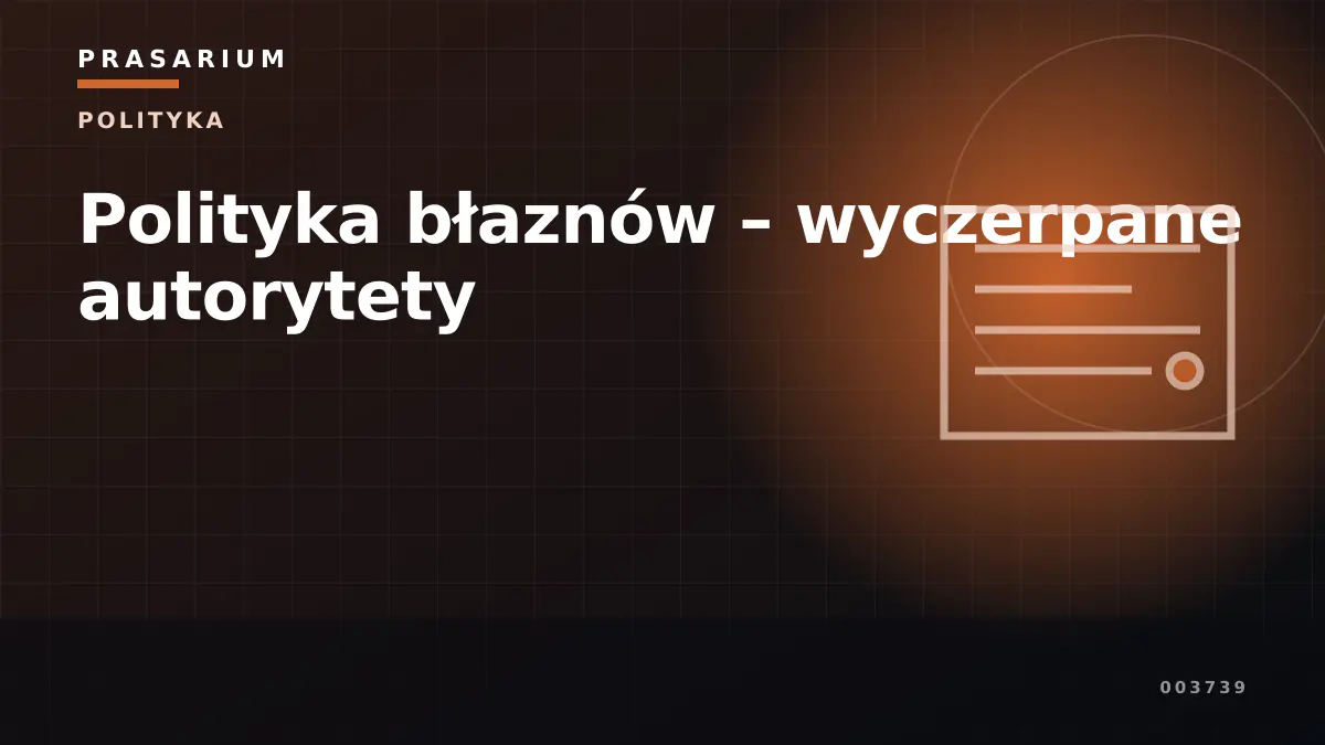 Polityka błaznów – wyczerpane autorytety
