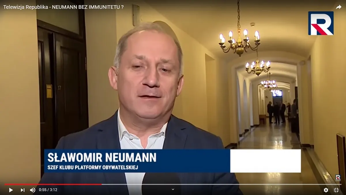 Sławomir Nuemann z zarzutami stawił się w prokuraturze w Jeleniej Górze