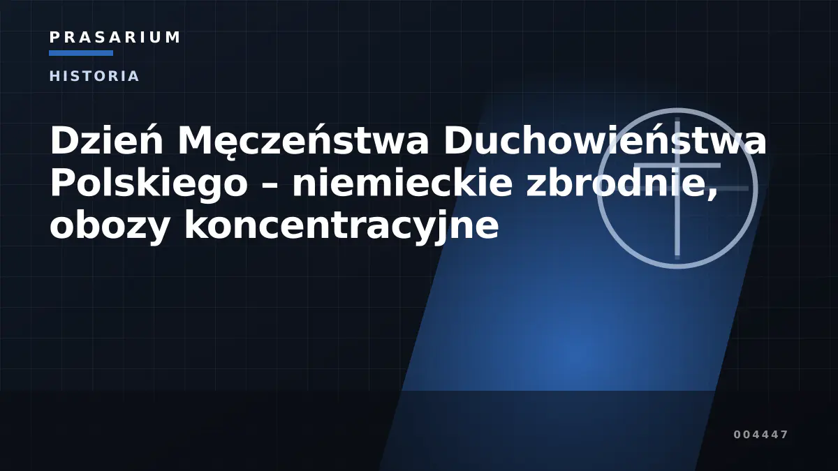 Dzień Męczeństwa Duchowieństwa Polskiego – niemieckie zbrodnie, obozy koncentracyjne