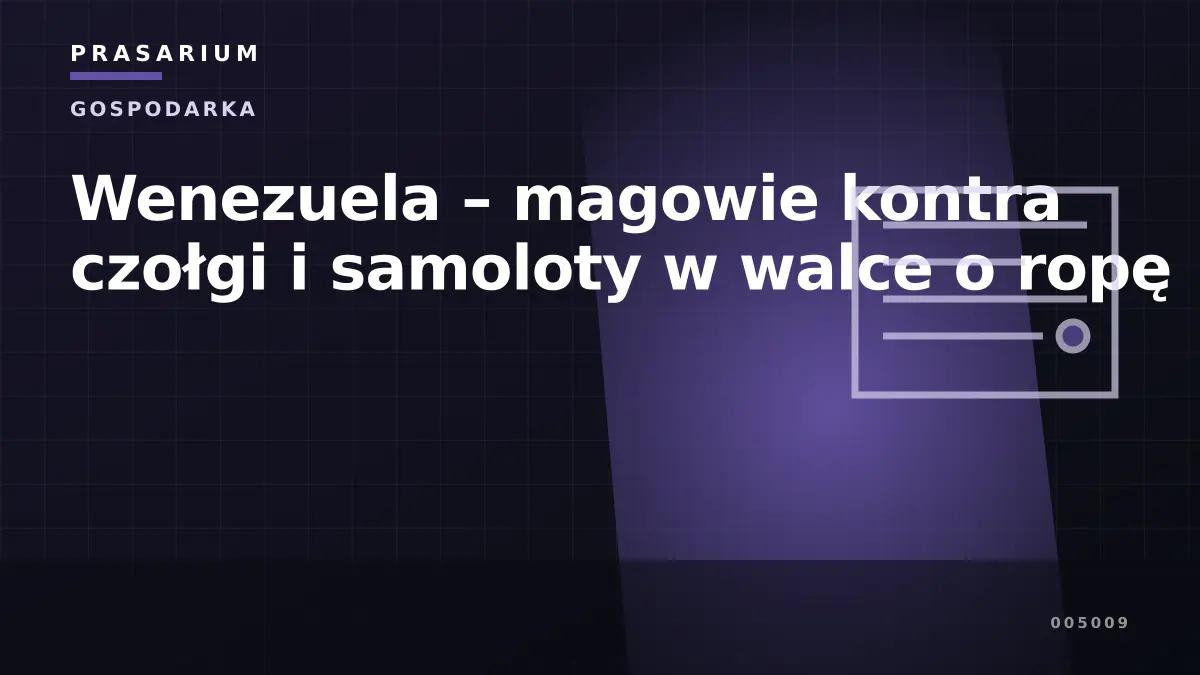 Wenezuela – magowie kontra czołgi i samoloty w walce o ropę