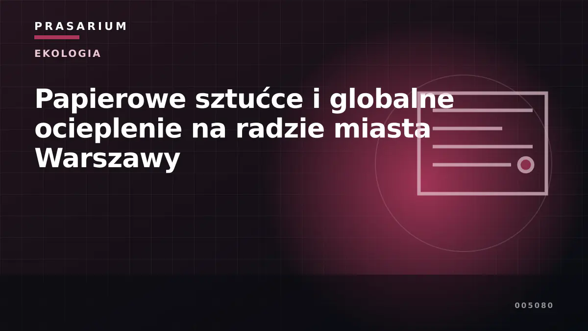 Papierowe sztućce i globalne ocieplenie na radzie miasta Warszawy