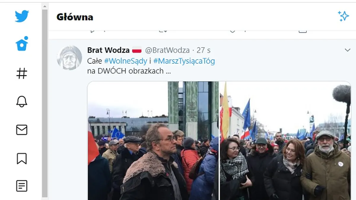 Protest „1000 tóg” – Najsztub na proteście. Kompromitacja urzędu i systemu sądownictwa w Polsce!