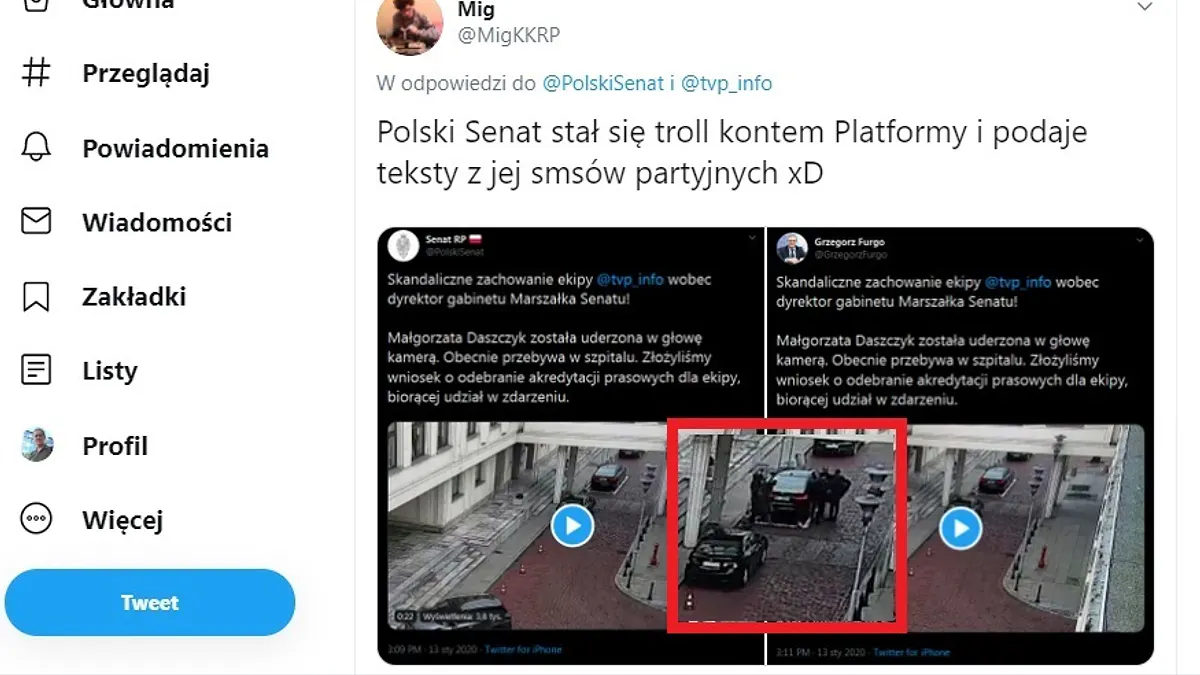 Jak senat kopiuje partyjne wpisy biura politycznego PO? Czy będzie z tego tragikomedia?