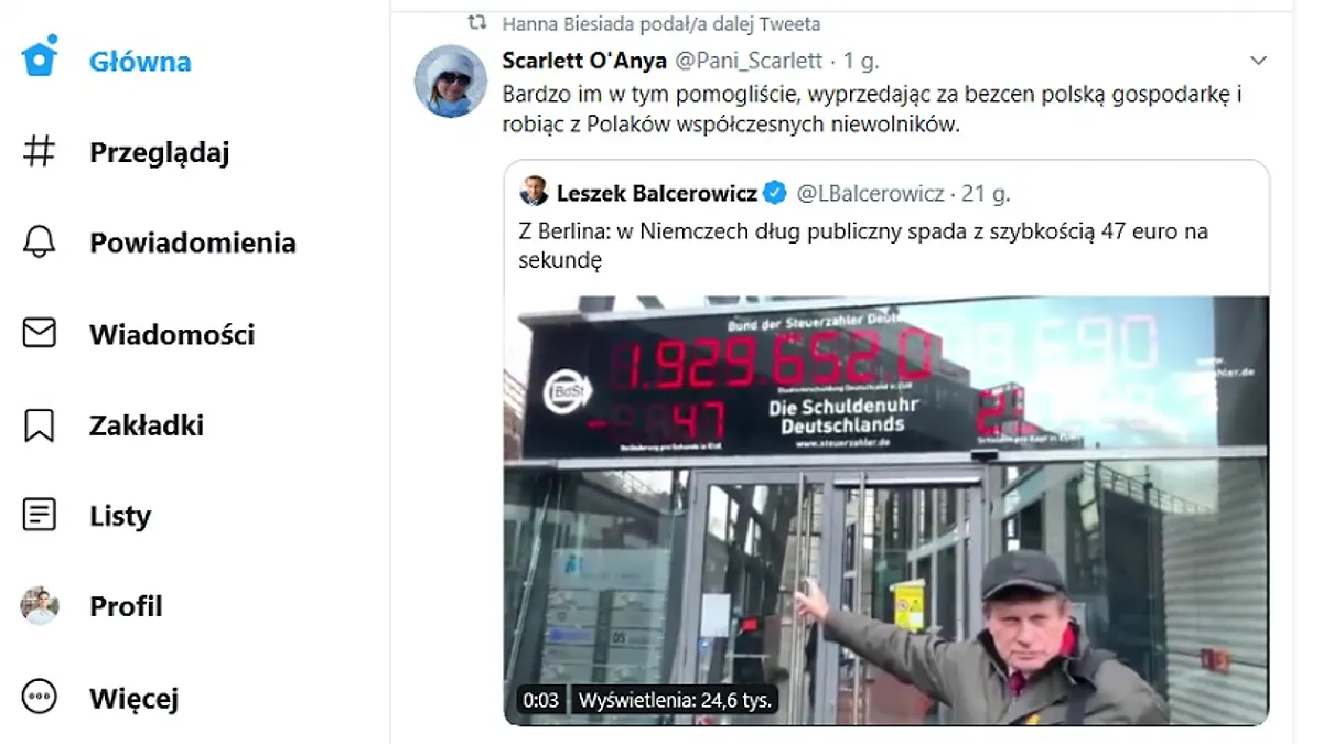 Balcerowicz chwali się spadającym długiem publicznym Niemiec. Co na to TT i dane?