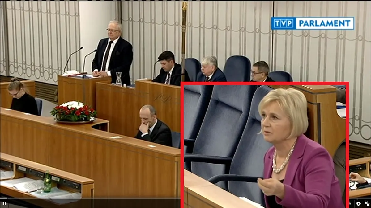 „Ludzie nie mają majątku, mieszkania – przez sędziów” – Senator Lidia Staroń przedstawia sprawę przeciętnego Polaka