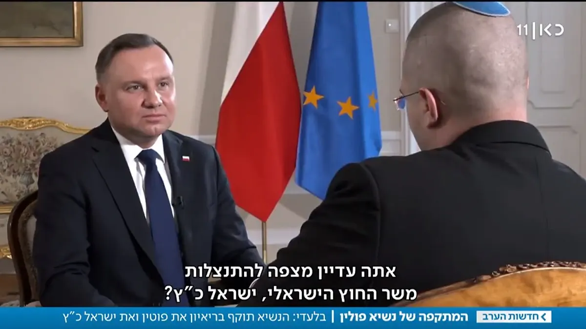 Putin nie będzie zadowolony – Prezydent Duda w izraelskiej telewizji mówi o prawdzie historycznej oraz kłamstwach Putina i Katza