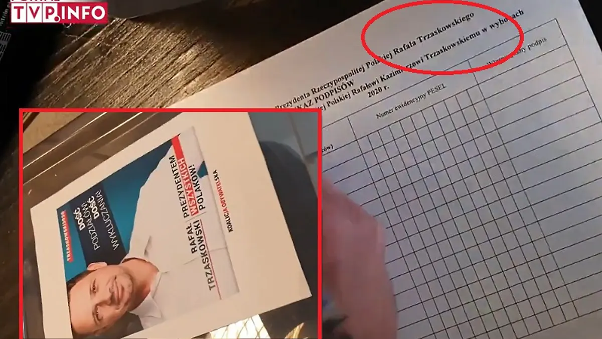 Nielegalne podpisy dla Trzaskowskiego. Czy sprawą zajmą się prokuratura i Państwowa Komisja Wyborcza?