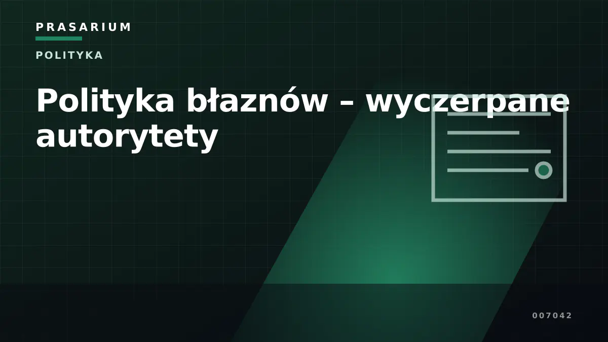 Polityka błaznów – wyczerpane autorytety