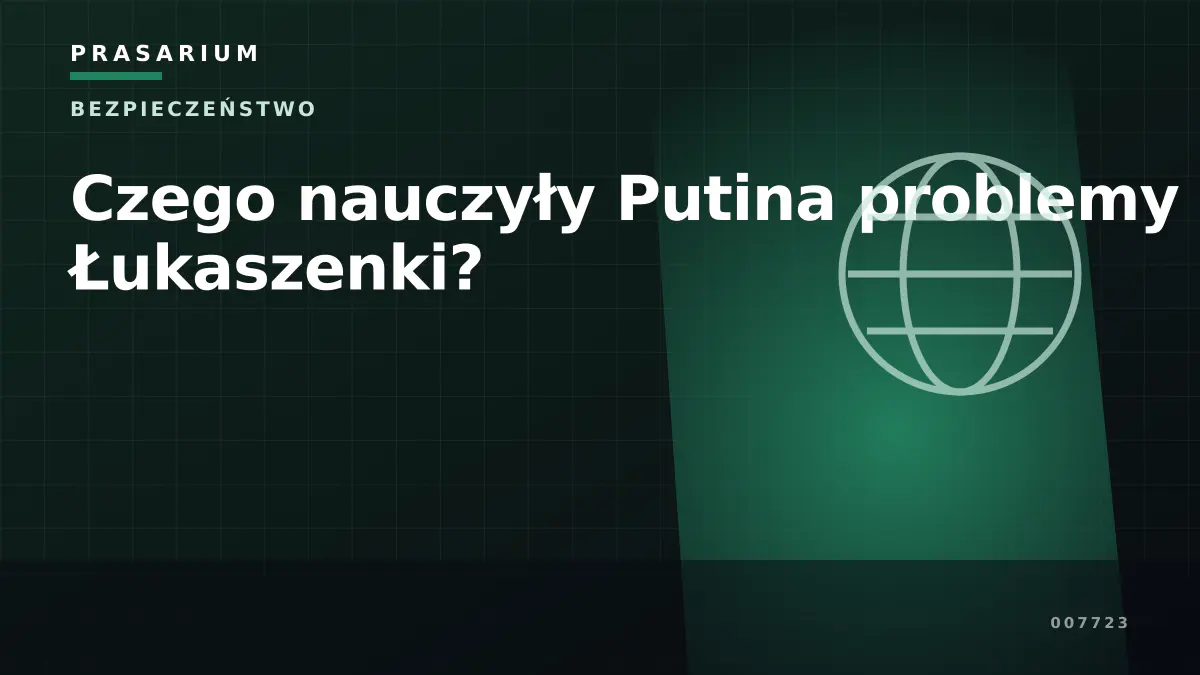 Czego nauczyły Putina problemy Łukaszenki?