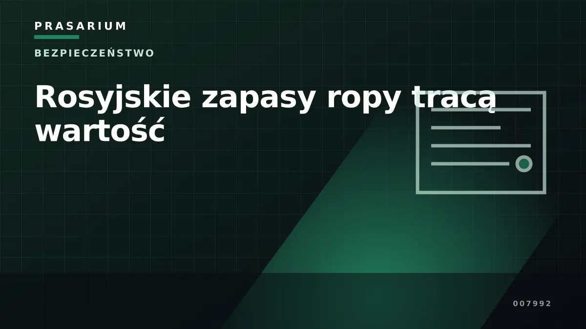 Rosyjskie zapasy ropy tracą wartość