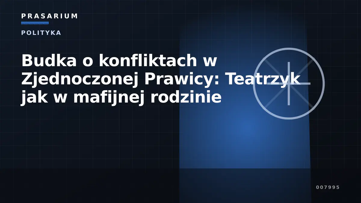 Budka o konfliktach w Zjednoczonej Prawicy: Teatrzyk jak w mafijnej rodzinie