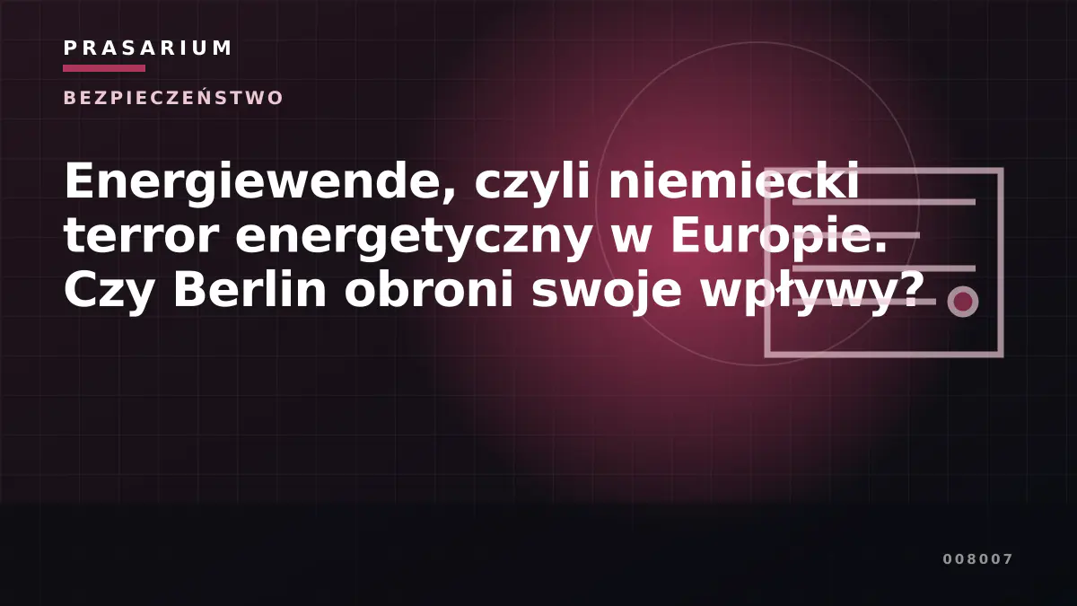 Energiewende, czyli niemiecki terror energetyczny w Europie. Czy Berlin obroni swoje wpływy?
