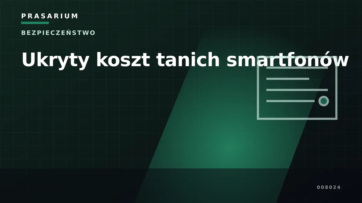 Ukryty koszt tanich smartfonów