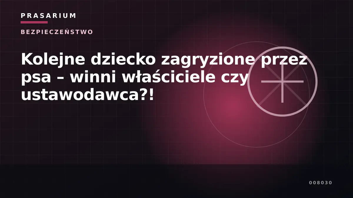 Kolejne dziecko zagryzione przez psa – winni właściciele czy ustawodawca?!