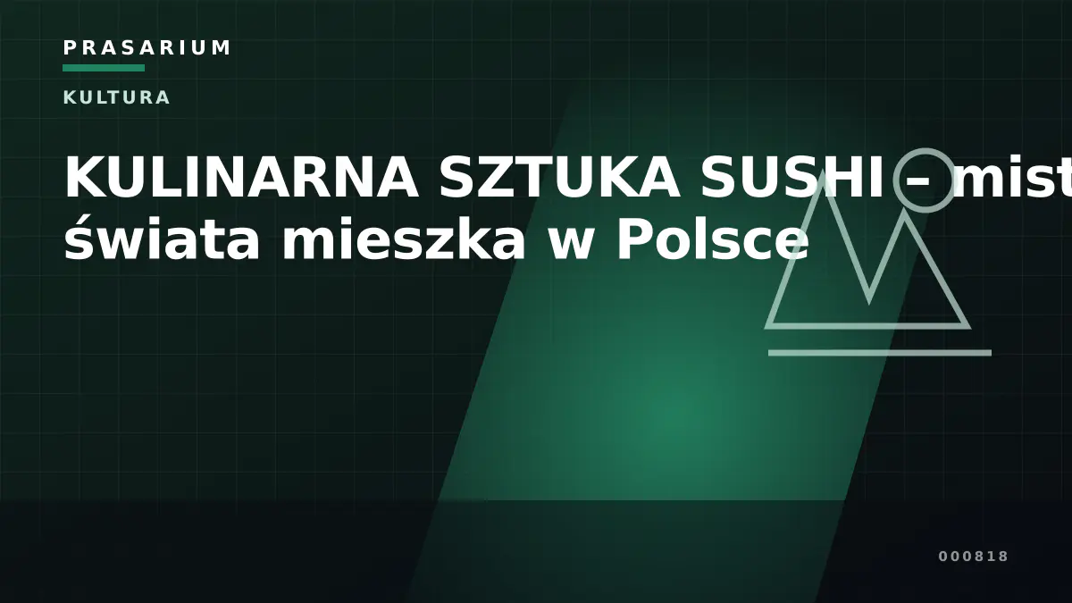 KULINARNA SZTUKA SUSHI – mistrz świata mieszka w Polsce