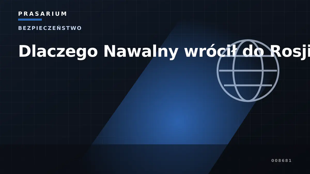 Dlaczego Nawalny wrócił do Rosji