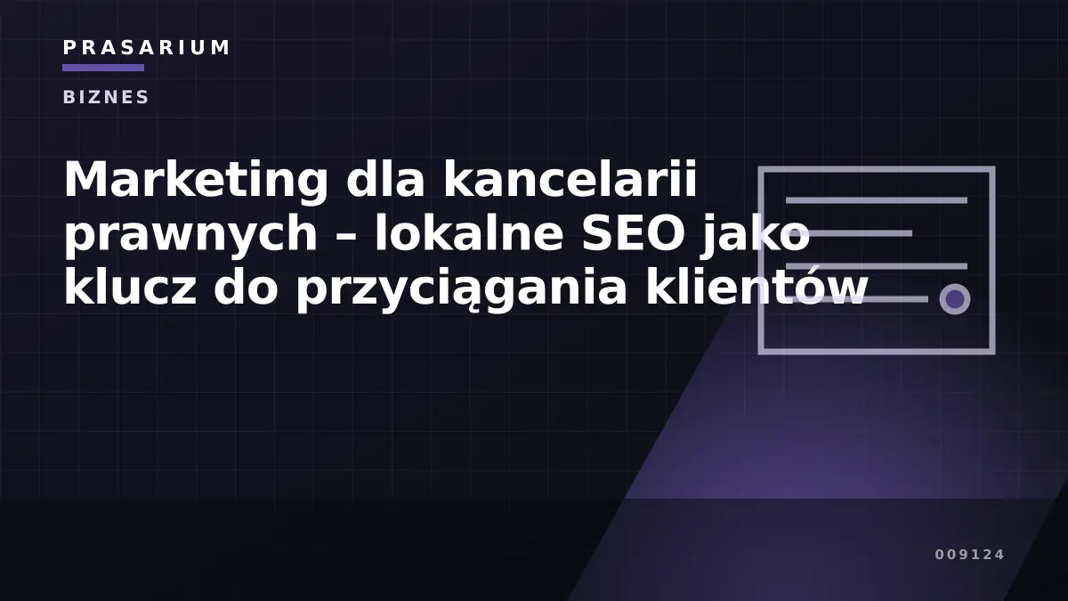 Marketing dla kancelarii prawnych – lokalne SEO jako klucz do przyciągania klientów