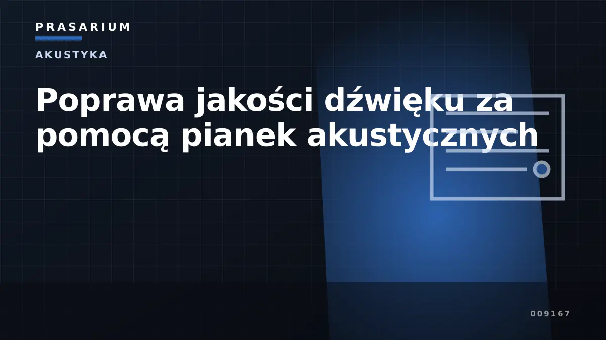Poprawa jakości dźwięku za pomocą pianek akustycznych