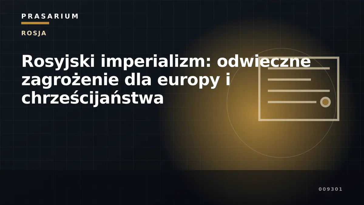 Rosyjski imperializm: odwieczne zagrożenie dla europy i chrześcijaństwa