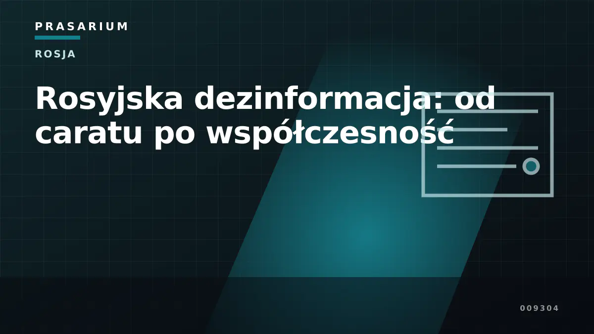 Rosyjska dezinformacja: od caratu po współczesność