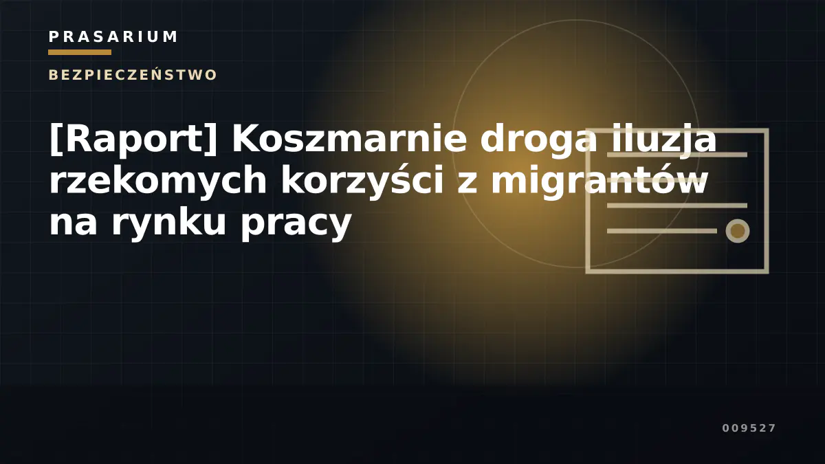 [Raport] Koszmarnie droga iluzja rzekomych korzyści z migrantów na rynku pracy