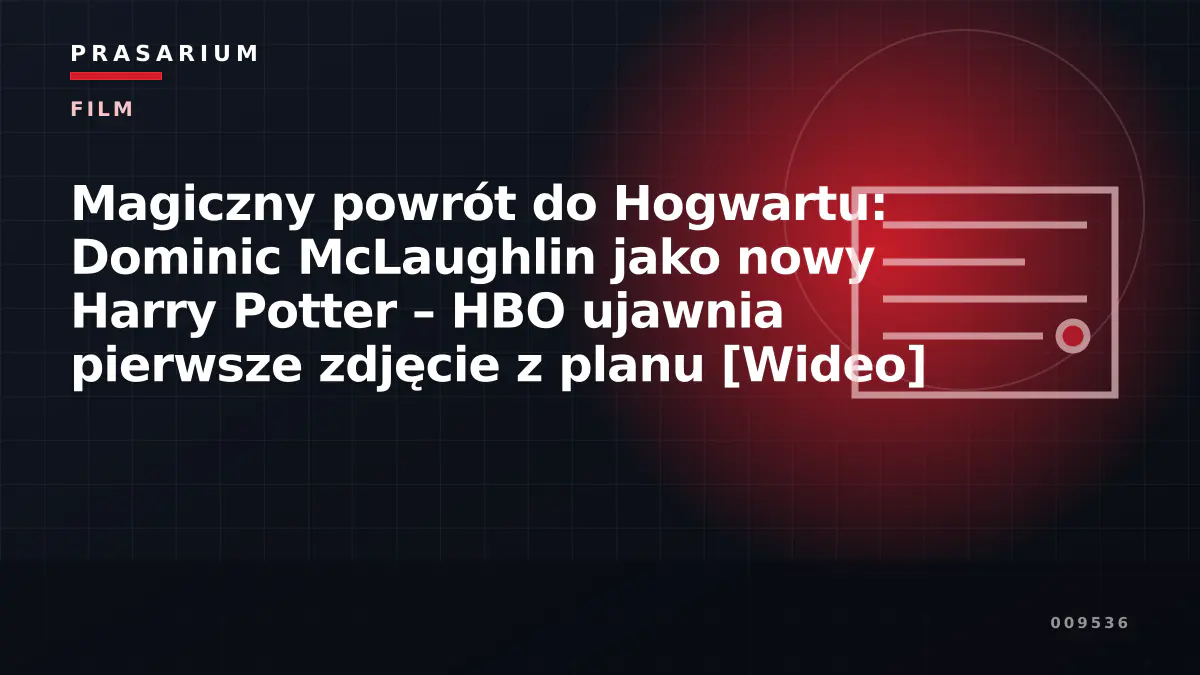 Magiczny powrót do Hogwartu: Dominic McLaughlin jako nowy Harry Potter – HBO ujawnia pierwsze zdjęcie z planu [Wideo]