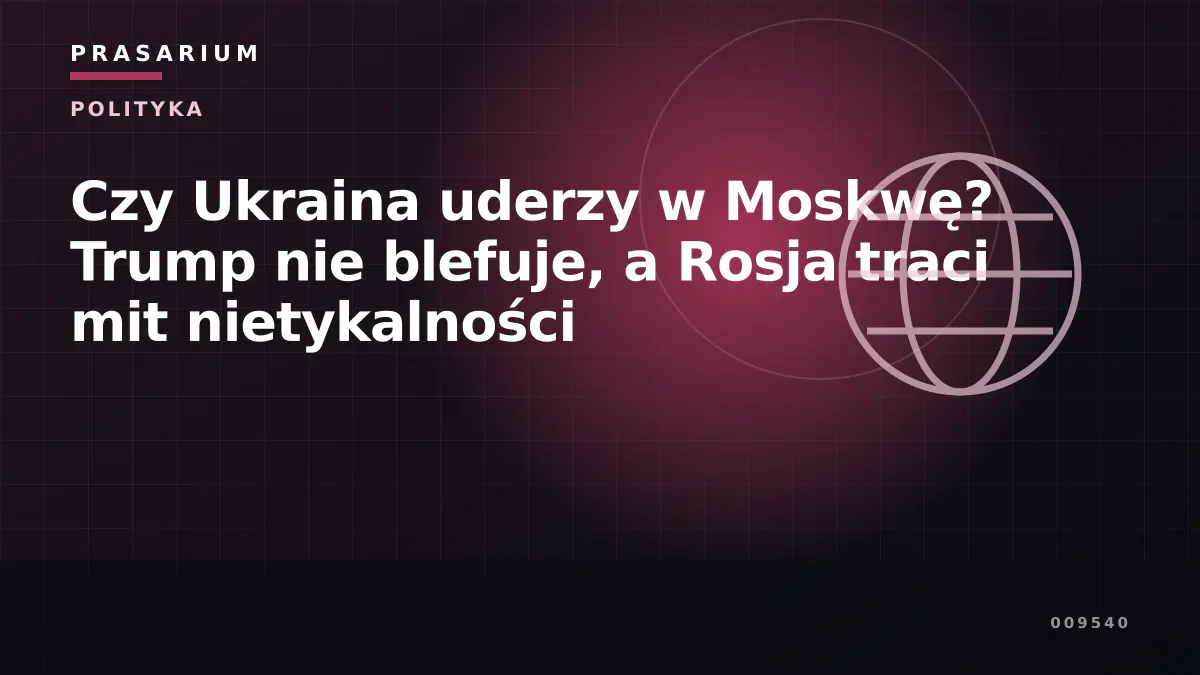 Czy Ukraina uderzy w Moskwę? Trump nie blefuje, a Rosja traci mit nietykalności