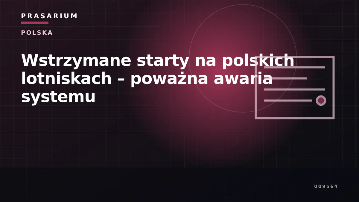 Wstrzymane starty na polskich lotniskach – poważna awaria systemu