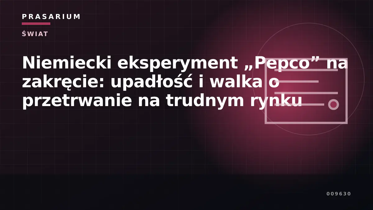 Niemiecki eksperyment „Pepco” na zakręcie: upadłość i walka o przetrwanie na trudnym rynku