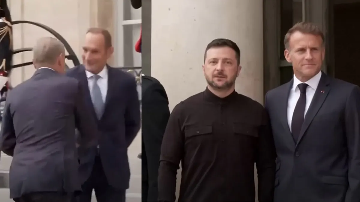 Upokarzające powitanie Tuska w Paryżu. Macron go… pominął [Wideo]