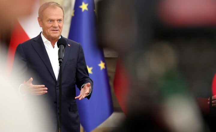 Donald Tusk i Andrzej Domański – konferencja prasowa