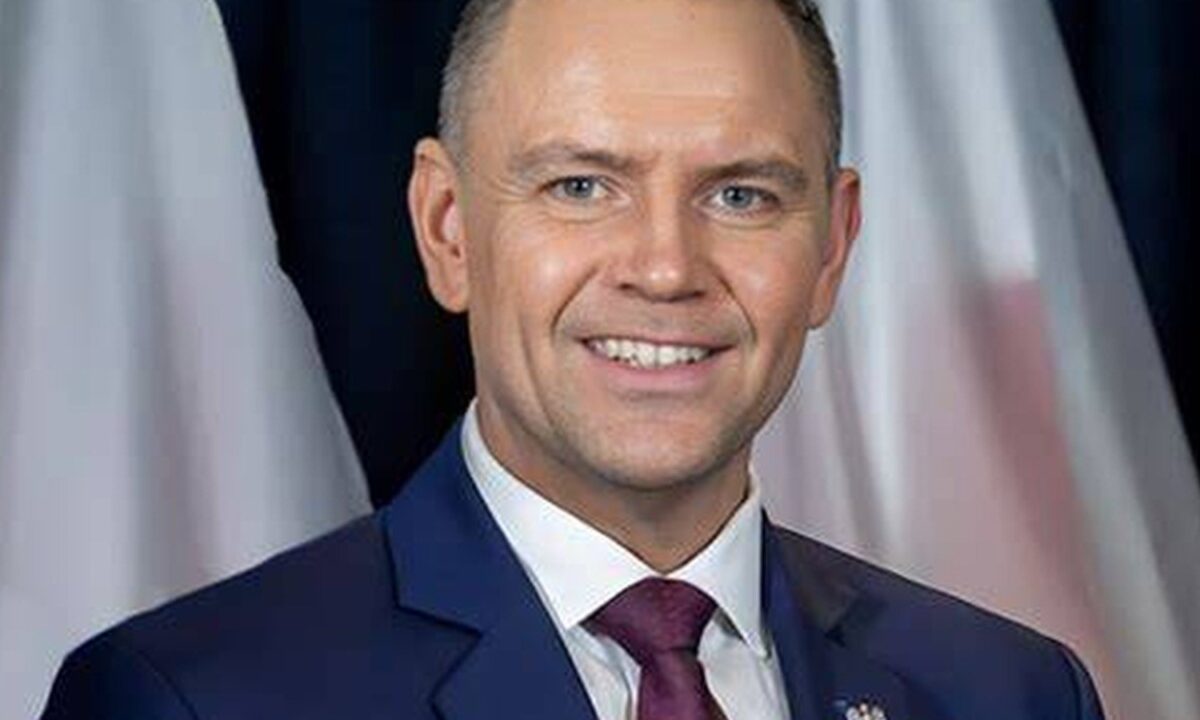 Karol Nawrocki podczas oficjalnego spotkania