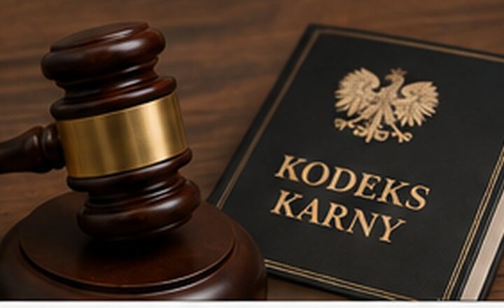 Młotek sędziowski i kodeks - ilustracja do projektu zmian karnych