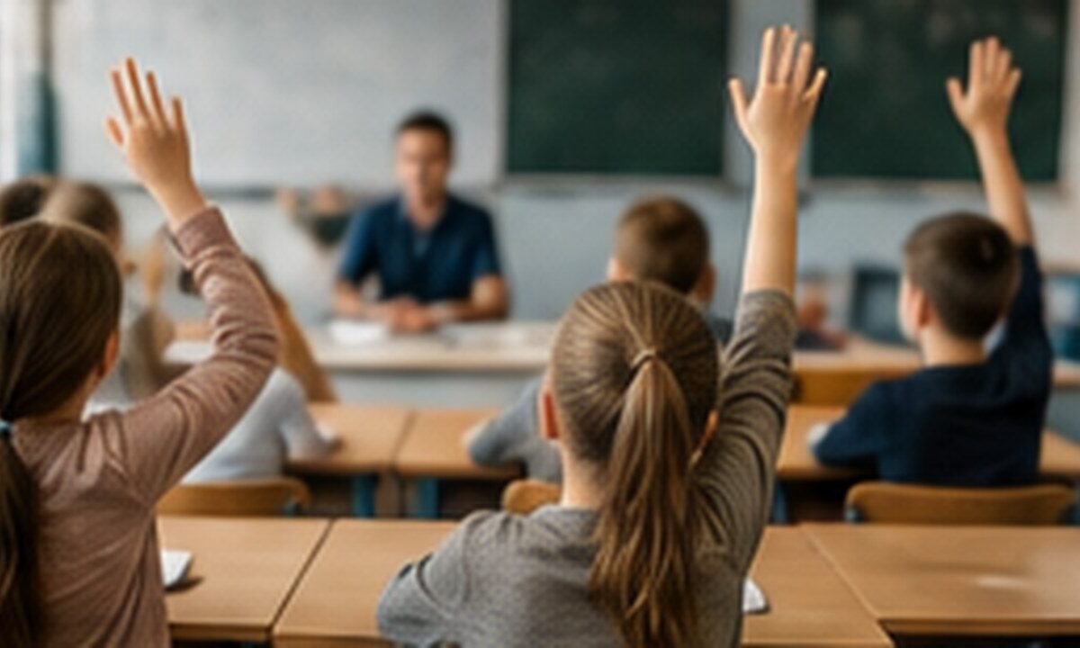 Klasa szkolna przed rozpoczęciem roku