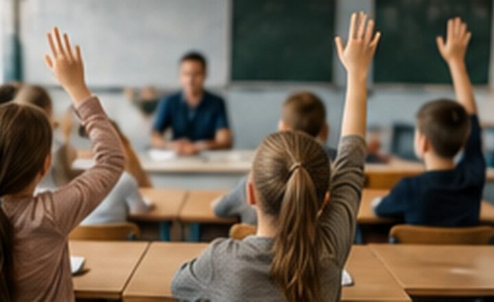 Klasa szkolna przed rozpoczęciem roku