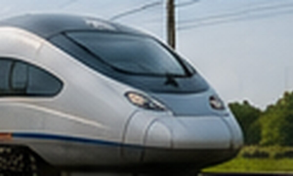 Nowoczesny pociąg dużych prędkości