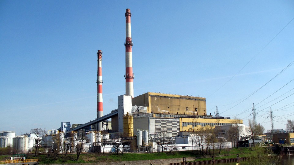 Elektrociepłownia Wrocław widziana od strony zachodniej