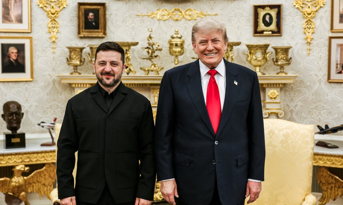 Donald Trump i Wołodymyr Zełenski w Gabinecie Owalnym 28 lipca 2026 roku