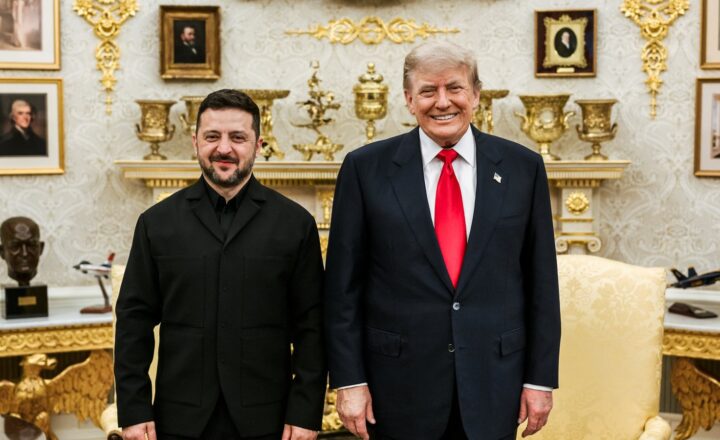 Donald Trump i Wołodymyr Zełenski w Gabinecie Owalnym 28 lipca 2026 roku
