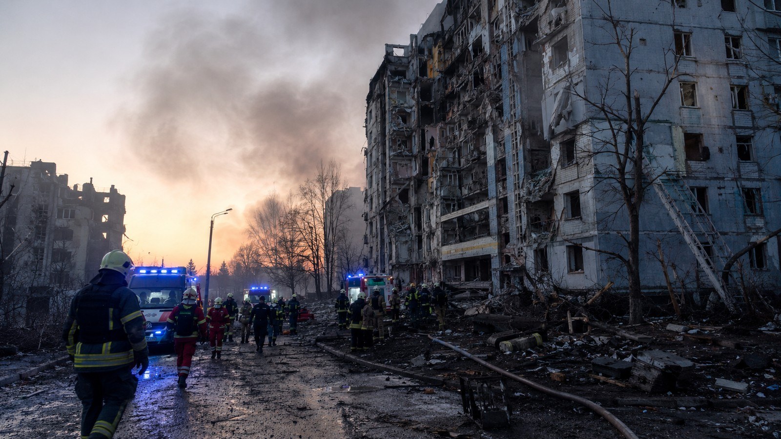 Zdjęcie do artykułu: Kolejna noc alarmów na Ukrainie. Miasta znów mierzą się z presją rosyjskich ataków