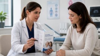 Lekarka rozmawiająca z pacjentką o badaniach przesiewowych