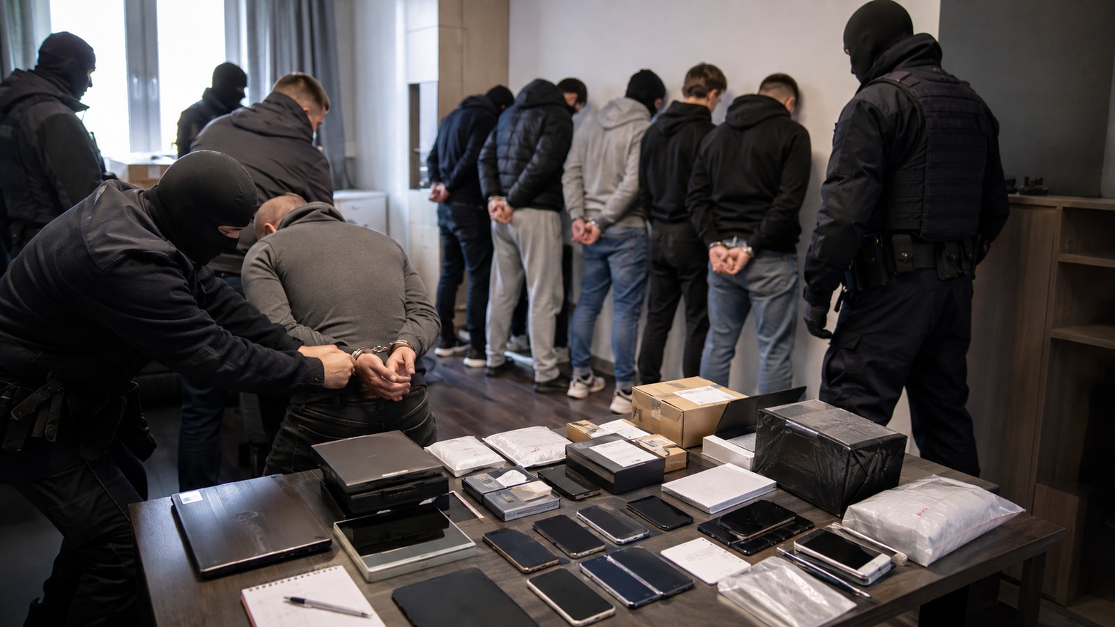 Grafika ilustracyjna do artykułu: Siedem osób w areszcie po oszustwach na portalu sprzedażowym
